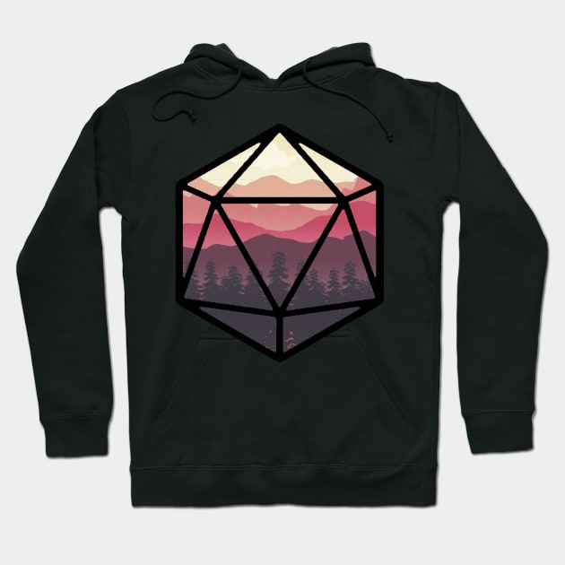 Fire Sunset D20 Hoodie by MimicGaming